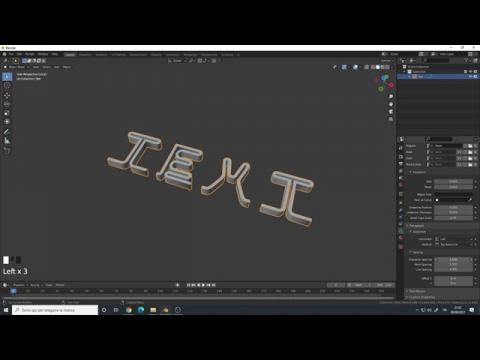Tips & Tricks for Blender 2.9 | Use a custom 3D Text Font