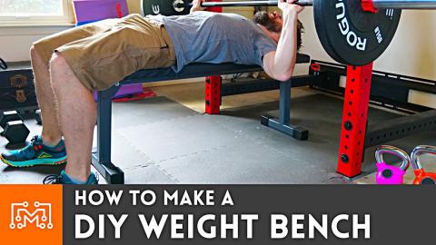 How to Make a DIY Weight Bench // Home Gym