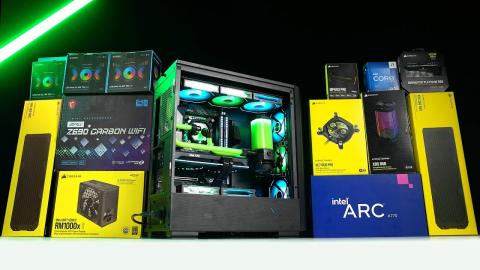 EPIC $2000 Intel ARC A770 - PC Build Time lapse