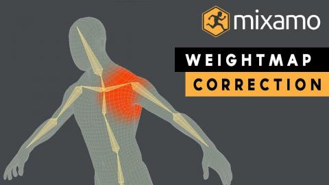 Weight Map Correction For Adobe Mixamo Character Rig