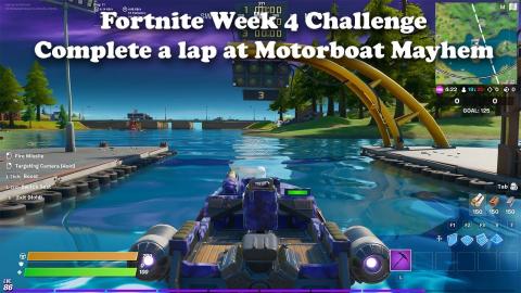 Complete a lap at Motorboat Mayhem - Fortnite Week 4 Challenge