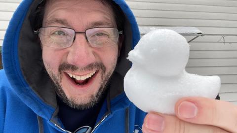 3D Printing Makes Another Snow Ducky #shorts
