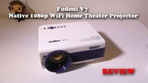 Fudoni V7 Native 1080p Home Theater Projector REVIEW