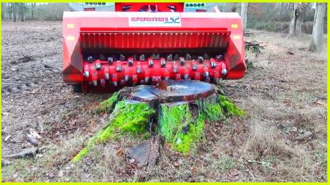 Modern Automatic Stump Puller & Incredible Wood Cutting Equipment