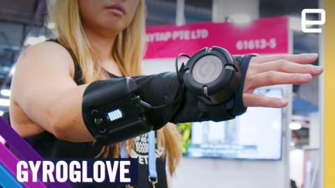 Gyrogear's GyroGlove is a hand-stabilizing glove for people with tremors