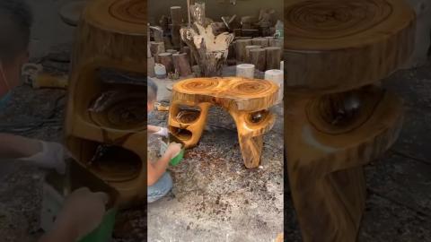 Satisfying WoodWorking Skills????????????????#satisfying #diy #shorts