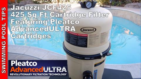 Jacuzzi JCF425 Cartridge Filter with Pleatco Advanced ULTRA Cartridges Included!