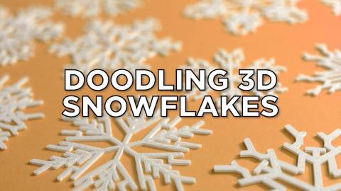 Doodling 3D Snowflakes with Doodle3D Transform