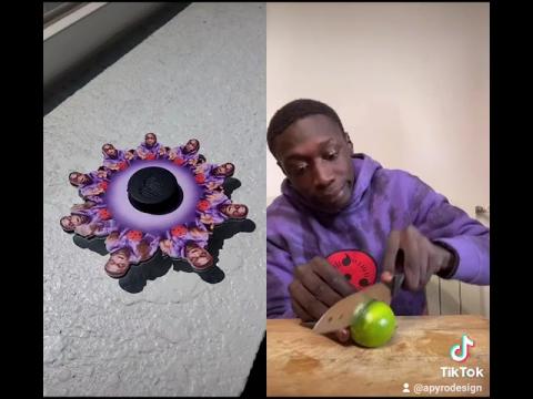 Khabe animated fidget spinner. p