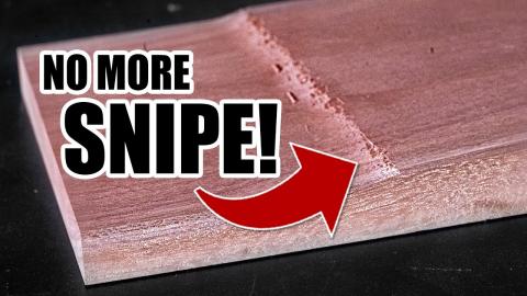 Eliminate snipe on any planer | Woodworking tip