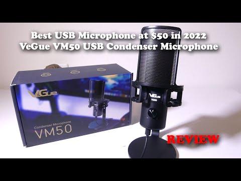 Best USB Microphone at $50 in 2022 - VeGue VM50 USB Condenser Microphone Review