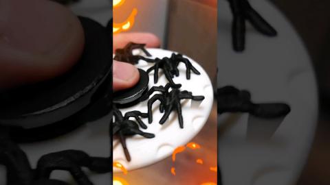 These new 3D spiders are gonna be lit ???? Test came out so amazing!   #3dprinting #spiders #bambula