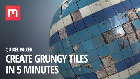 Create Grungy Tiles in Mixer: 5 minute tutorial