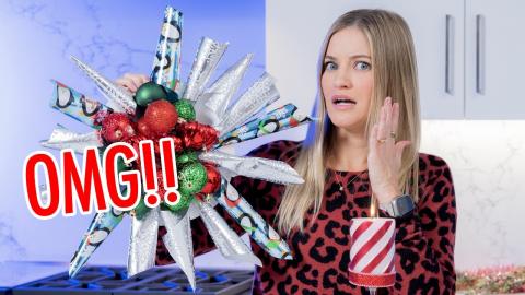 DIY Disaster - Paper Wreath and Snow Globe!