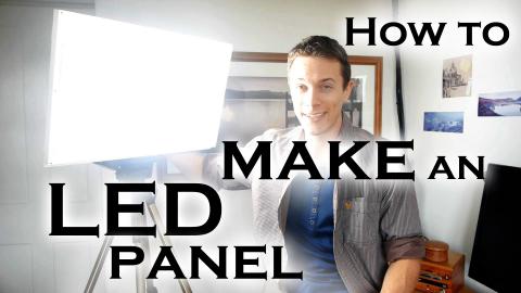 How to make a super bright LED light panel (for video work etc)