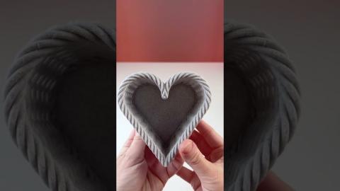 Woven heart container | 3D Printing ideas