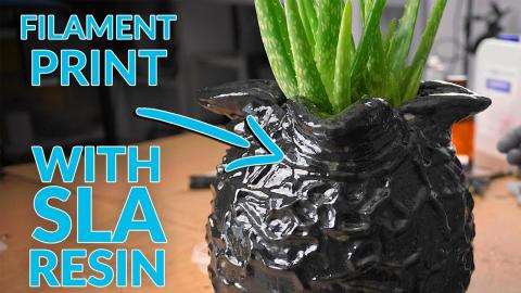 Finish your filament prints with SLA resin - fast and cheap!