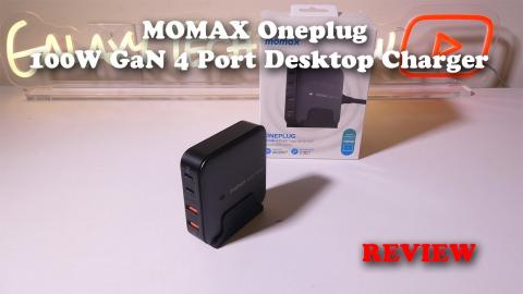 MOMAX Oneplug 100W GaN 4 Port Desktop Charger REVIEW