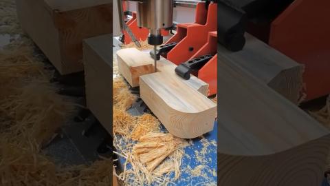 Satisfying Wood Cutting Process????????????????#satisfying #shorts