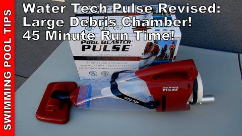 Pool Blaster Pulse Revised: Large Debris Chamber, 45 Minute Run Time - Works Great!