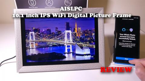 AISLPC 10.1 inch IPS WiFi Digital Photo Frame REVIEW