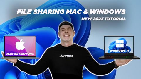 How to connect a Mac and Windows Computer 2023 Tutorial