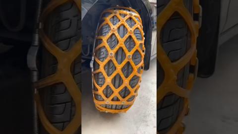 This Tire Chain Is Crazyyyy!!!!????????????????#satisfying #diy #shorts