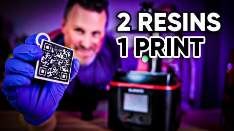 Resin 3D Printing a QR Code Faster than you can watch this video!