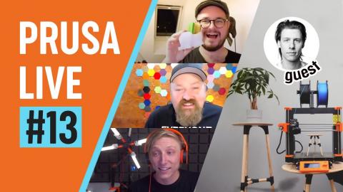 PRUSA LIVE #13 - guest Alexandre Chappel, contests, Q&A