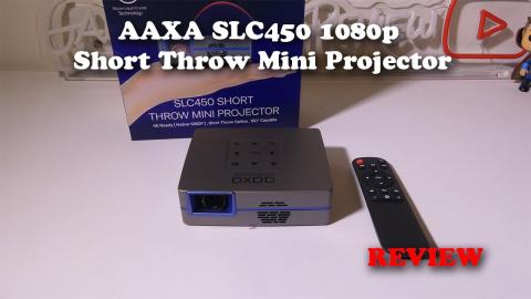 AAXA SLC450 1080p Short Throw Mini Projector REVIEW