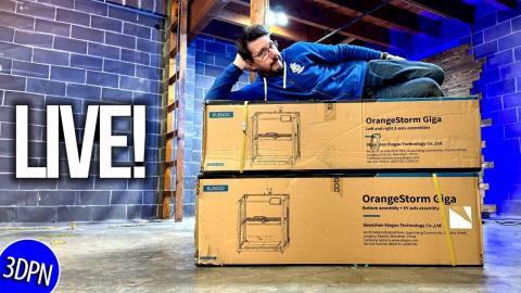 OrangeStorm GIGA - LIVE Unbox & First Print!