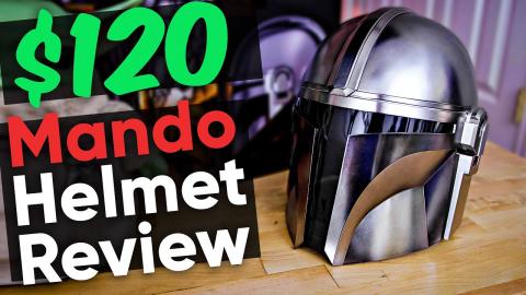 $120 Mandolorian Helmet Review - Hasbro Star Wars Black Series Replica Prop