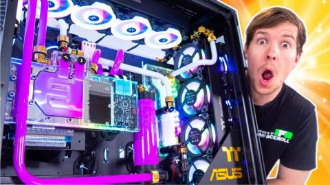 The $5700 BIGGEST Custom Water Cooled PC Build EVER.. 2080 Ti + i9 CPU