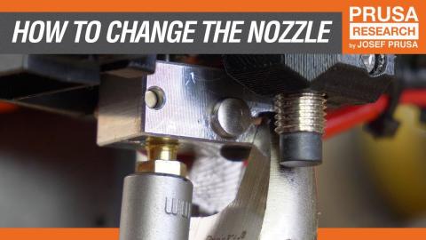 How to replace the extruder nozzle