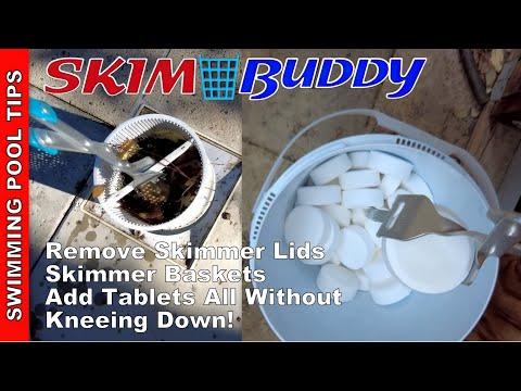 Skim Buddy - Never Kneel Down Again! Easily Remove Skimmer Baskets and Safely Pick Up Tablets!