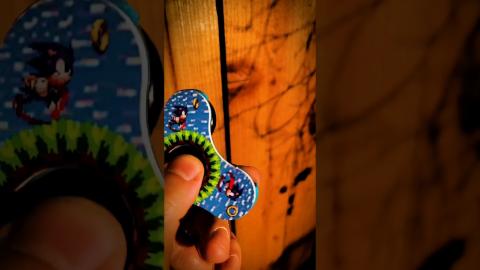This blue blur spinner was the second spinner I made in 2017.  #shorts