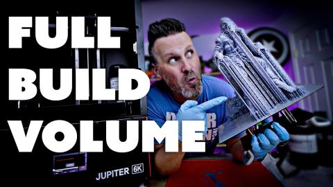 Elegoo Jupiter FULL build volume 3D Print | Resin 3D Printer Kickstarter