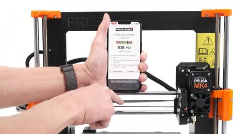 Adjusting the belt tension on the Original Prusa MK4 - Belt Tuner App