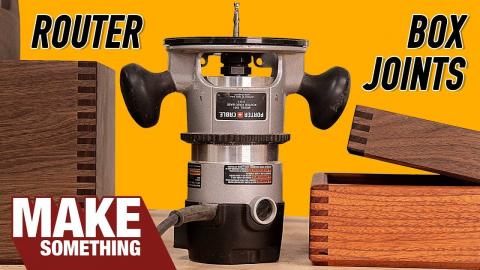 How to Make Box Joints with Only a Router | Woodworking Jig