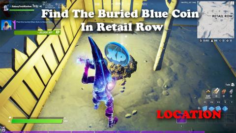 Find The Buried Blue Coin In Retail Row - LOCATION