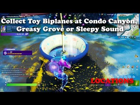 Collect Toy Biplanes at Condo Canyon, Greasy Grove or Sleepy Sound Locations