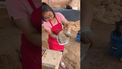 Satisfying Roof Tile Processing????????????????#satisfying #diy #shorts