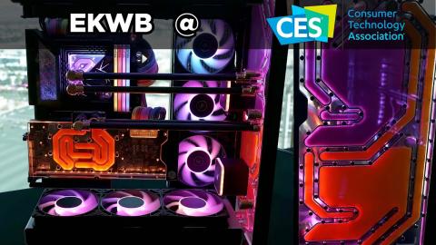 CES 2024: EKWB - New coolers, Monoblocks, PS5 cooling, Cases, Gaming systems