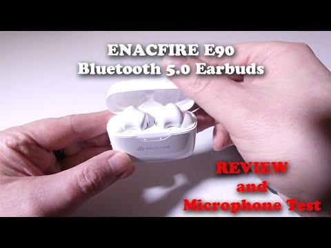 ENACFIRE E90 Bluetooth 5.0 Earbuds REVIEW and Microphone Test