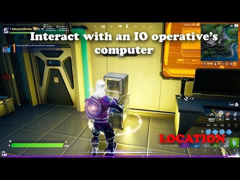 Interact with an IO operative's computer - Fortnite