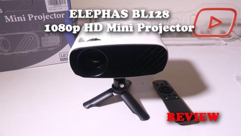 ELEPHAS BL128 1080p HD Mini Projector REVIEW