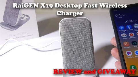 Raigen X19 Rapid Wireless Charging Stand for iPhone and Android Review and GIVEAWAY!