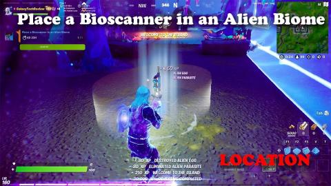 Place a Bioscanner in an Alien Biome Location | Fortnite