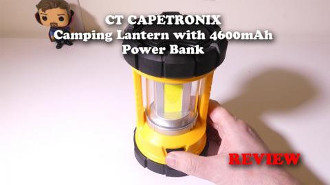 CT Capetronix LED Camping Lantern with 4600mAh Power Bank REVIEW