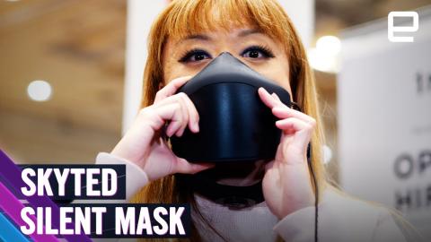Skyted silent mask hands-on at CES 2024: Now you can gossip freely in public